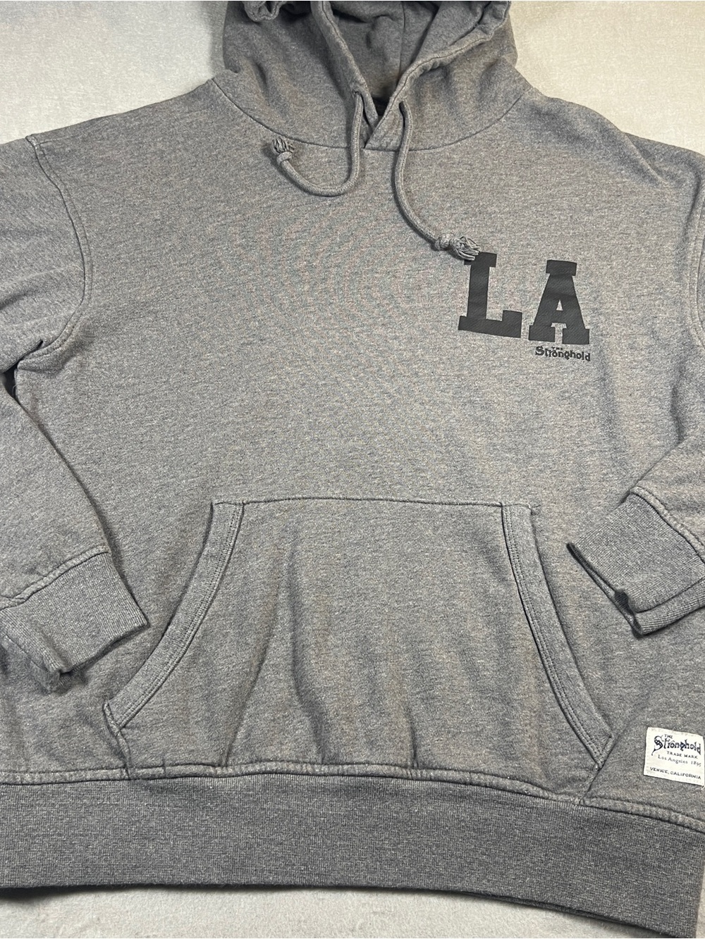 The Stronghold x Primark LA Hoodie Men L Gray Minimalist Streetwear